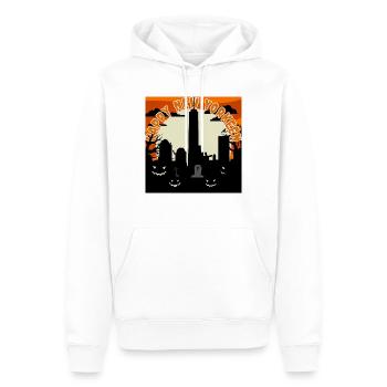 Édition des fêtes – Happy New Yorkeen - Sweat à capuche Premium bio Homme - blanc - Devant - Nico (187cm)