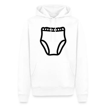 Couche - Sweat à capuche Premium bio Homme - blanc - Devant - Nico (187cm)