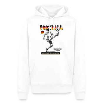 Maillot de footballeur allemand : Kick with Style - Sweat à capuche Premium bio Homme - blanc - Devant - Nico (187cm)