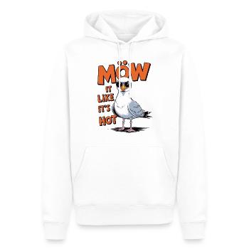Möw it like its hot - Männer Premium Bio Hoodie - Weiß - Vorne - Nico (187cm)