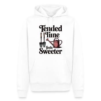 Le jardinage est addictif - Sweat à capuche Premium bio Homme - blanc - Devant - Nico (187cm)