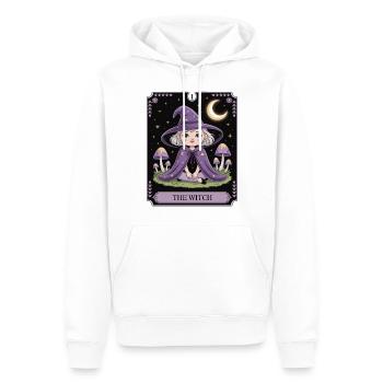 Tarot Card Little Witch - Men’s Premium Organic Hoodie - white - Front - Nico (187cm)