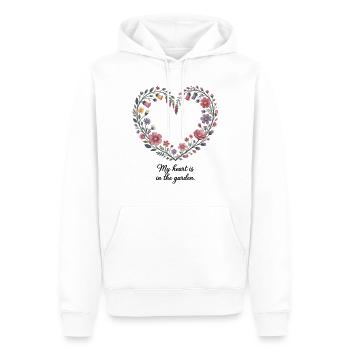 Pour les jardiniers soucieux du détail - Sweat à capuche Premium bio Homme - blanc - Devant - Nico (187cm)
