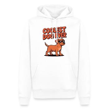 Coolest Dog Ever – Comic Labrador - Männer Premium Bio Hoodie - Weiß - Vorne - Nico (187cm)