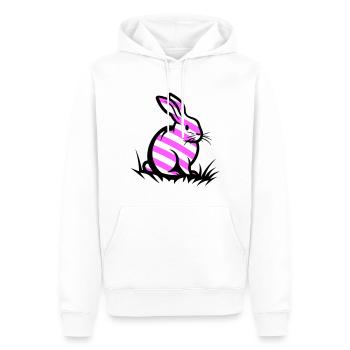 Lapin de Pâques Pâques - Sweat à capuche Premium bio Homme - blanc - Devant - Nico (187cm)