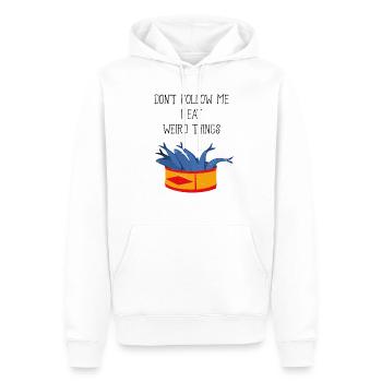 Surströmming Scandinavie Suède Viking - Sweat à capuche Premium bio Homme - blanc - Devant - Nico (187cm)