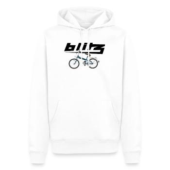 DDR Blitz Fahhrad Rad Radfahren Fahrradfahren - Männer Premium Bio Hoodie - Weiß - Vorne - Nico (187cm)