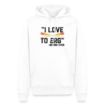 Aviron Kayak Ruderbot canoë entraînement sports d’aviron - Sweat à capuche Premium bio Homme - blanc - Devant - Nico (187cm)