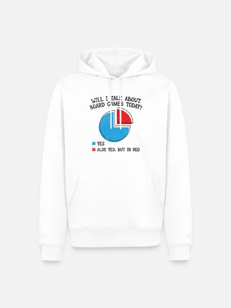 Brettspiel spielen Spieleabend Würfelspiel - Männer Premium Bio Hoodie - Weiß