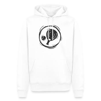 Padel Spieler Paddelschläger Sport Padel Vintage - Männer Premium Bio Hoodie - Weiß - Vorne - Nico (187cm)