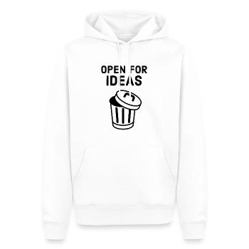 Lustig, Lustig, Lustig, Lustig, Lustig, Lustig, Lustig, Lustig - Männer Premium Bio Hoodie - Weiß - Vorne - Nico (187cm)