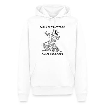 Dance and Books Definition Bookworm Reader Books - Men’s Premium Organic Hoodie - white - Front - Nico (187cm)