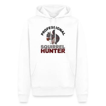 Chasseur d’écureuil Chasse Chasse Tir Sport - Sweat à capuche Premium bio Homme - blanc - Devant - Nico (187cm)