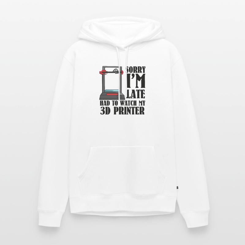 3D Printer 3d Print Nerd 3d Tool Software Men’s Premium Organic Hoodie