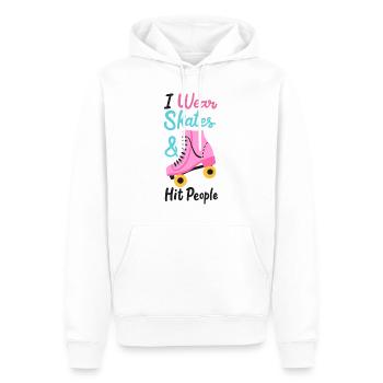 Patins Patinage Patins à roulettes Patin à roues alignées Inliner - Sweat à capuche Premium bio Homme - blanc - Devant - Nico (187cm)