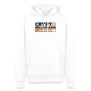 Bitcoin Miner Kryptowährung Bitcoin Mining Miner - Männer Premium Bio Hoodie - Weiß - Vorne - Nico (187cm)