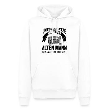 Amateurfunk Funk CD Ham Radio Operator CB Funker - Männer Premium Bio Hoodie - Weiß - Vorne - Nico (187cm)