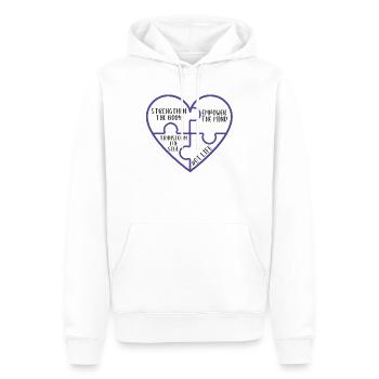 Ergothérapeute Ergothérapeute Ergothérapeute - Sweat à capuche Premium bio Homme - blanc - Devant - Nico (187cm)
