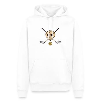 Floorball Floor Hockey Unihockey. - Sweat à capuche Premium bio Homme - blanc - Devant - Nico (187cm)