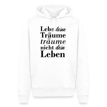 Motivation Schöner Spruch Geschenk Geburtstag - Männer Premium Bio Hoodie - Weiß - Vorne - Nico (187cm)