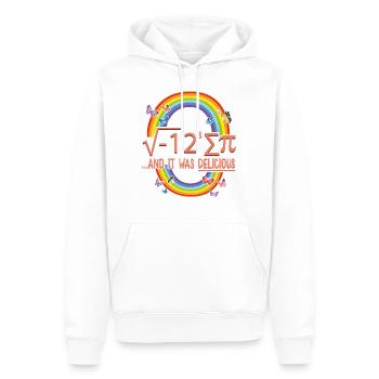 Chemise Pi Day, J’ai mangé Sum Pi Equation, Professeur de mathématiques - Sweat à capuche Premium bio Homme - blanc - Devant - Nico (187cm)