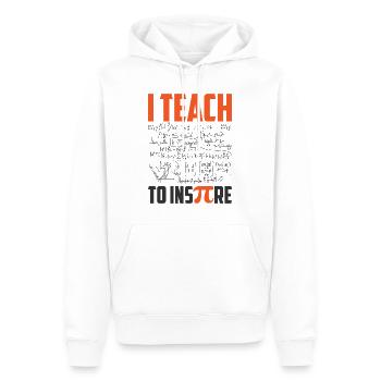 Mathématicien Professeur de mathématiques Pi-Tag - Sweat à capuche Premium bio Homme - blanc - Devant - Nico (187cm)