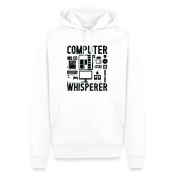 Computer Whisperer Tech Supports Programmer Coder - Men’s Premium Organic Hoodie - white - Front - Nico (187cm)