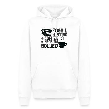 Fossilien Kaffee Fossilienjagd Paläontologe - Männer Premium Bio Hoodie - Weiß - Vorne - Nico (187cm)