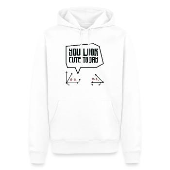 Mathematik Akuter Winkel Mathematiklehrer - Männer Premium Bio Hoodie - Weiß - Vorne - Nico (187cm)
