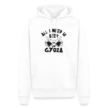 Gyoza Knödel Asiatisch Essen Foodie Trinken - Männer Premium Bio Hoodie - Weiß - Vorne - Nico (187cm)