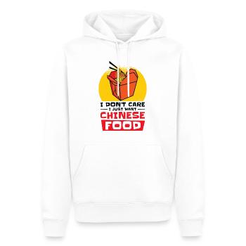 Cuisine asiatique Cuisine chinoise Fan Noodle Foodie - Sweat à capuche Premium bio Homme - blanc - Devant - Nico (187cm)