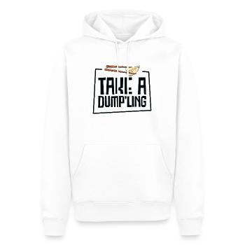 Boulettes Cuisine asiatique Fan de nourriture chinoise - Sweat à capuche Premium bio Homme - blanc - Devant - Nico (187cm)