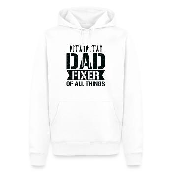 Dad Carpenter Woodworker Woodworking - Men’s Premium Organic Hoodie - white - Front - Nico (187cm)