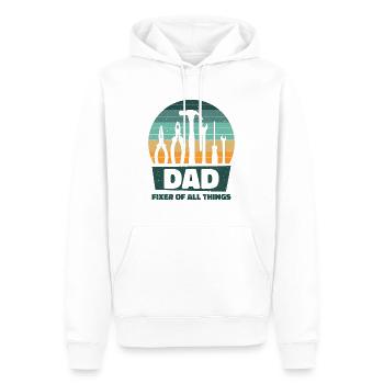 Dad Carpenter Woodworker Woodworking - Men’s Premium Organic Hoodie - white - Front - Nico (187cm)