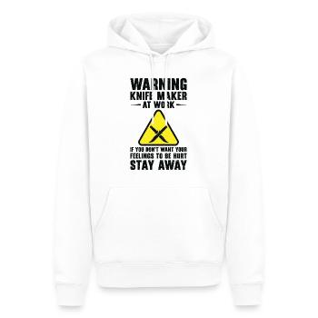 Messer Selbst Schmieden Damast Stahl Schmied - Männer Premium Bio Hoodie - Weiß - Vorne - Nico (187cm)