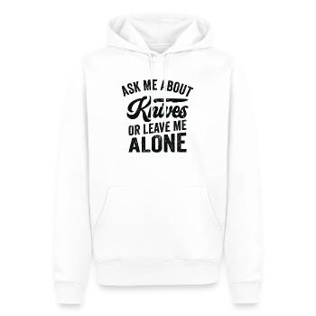 Knifemaking Knife Making Bladesmith Smithing - Men’s Premium Organic Hoodie - white - Front - Nico (187cm)