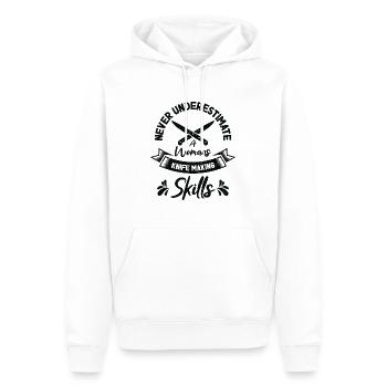 Messer Selbst Schmieden Damast Stahl Schmied - Männer Premium Bio Hoodie - Weiß - Vorne - Nico (187cm)