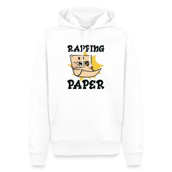 Musik Rappen Musiker Rapper Papier Lieder - Männer Premium Bio Hoodie - Weiß - Vorne - Nico (187cm)