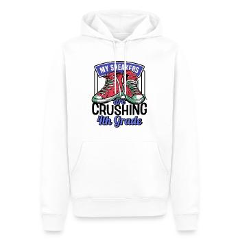 Les enfants de la rentrée scolaire crush sneakers pour la 4e année - Sweat à capuche Premium bio Homme - blanc - Devant - Nico (187cm)