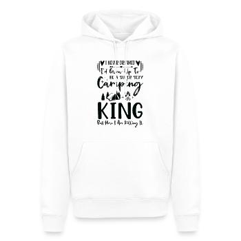 Ich hätte mir nie träumen lassen, dass ich mal - Männer Premium Bio Hoodie - Weiß - Vorne - Nico (187cm)