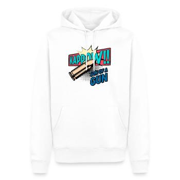 Kappow Bullets Gun Explosion Big bang Aesthetic - Men’s Premium Organic Hoodie - white - Front - Nico (187cm)