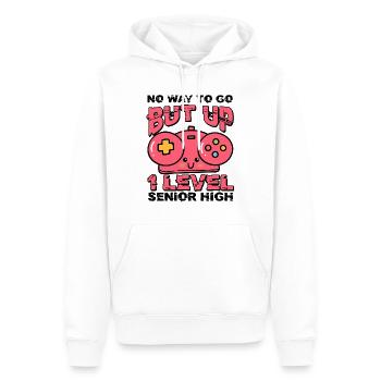 Teens Back to School No Way to Go Up One Level - Männer Premium Bio Hoodie - Weiß - Vorne - Nico (187cm)