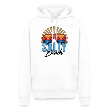 Chemise de lunettes de soleil Salty Beach, vacances en famille - Sweat à capuche Premium bio Homme - blanc - Devant - Nico (187cm)