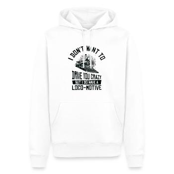 Triebfahrzeugführer Lokomotivführer - Männer Premium Bio Hoodie - Weiß - Vorne - Nico (187cm)