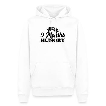 Annonce de grossesse drôle révéler que je suis - Sweat à capuche Premium bio Homme - blanc - Devant - Nico (187cm)