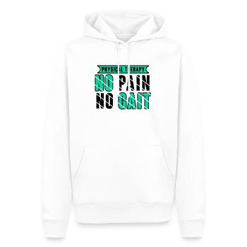Physical Therapy No Pain No Gait Physics PT - Männer Premium Bio Hoodie - Weiß - Vorne - Nico (187cm)