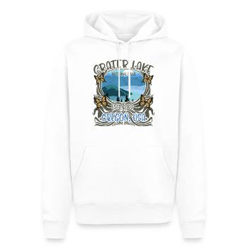 Parc national de Crater Lake ESTD. 1902 Chemise, - Sweat à capuche Premium bio Homme - blanc - Devant - Nico (187cm)