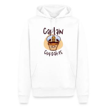Équipe de boulangerie Capitaine Cupcakes Baker Chef pâtissier - Sweat à capuche Premium bio Homme - blanc - Devant - Nico (187cm)