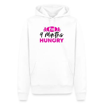 Schwangerschaft Lustige Ankündigung Reveal I'm - Männer Premium Bio Hoodie - Weiß - Vorne - Nico (187cm)