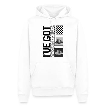 Chess Lover Shirt, I've Got Awesome Moves Chess - Männer Premium Bio Hoodie - Weiß - Vorne - Nico (187cm)